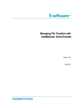 Managing File Transfers With WebMethods ActiveTransfer