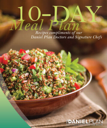 The Daniel Plan: 10-Day Meal Plan - Clover Sites