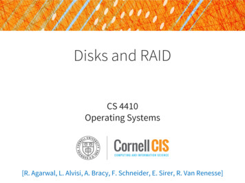 Disks And RAID