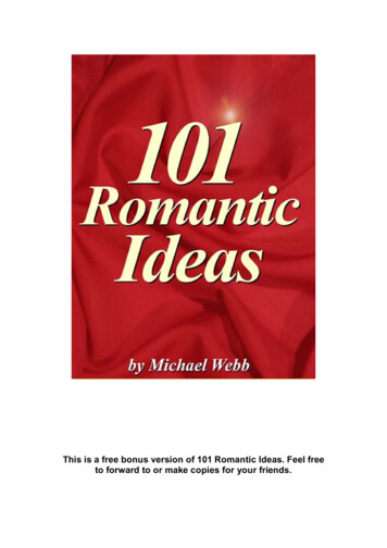 This Is A Free Bonus Version Of 101 Romantic Ideas. 
