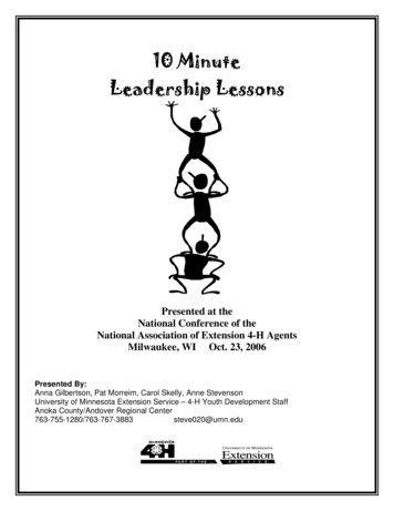 10 Minute Leadership Lessons - ENetLearning