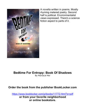 Bedtime For Entropy: Book Of Shadows