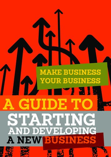 Make Business Your Business Guide To Starting - GOV.UK