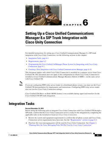 Setting Up A Cisco Unified Communications Manager 8.x SIP Trunk .