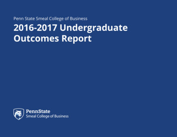 Penn State Smeal College Of Business 2016-2017 Undergraduate Outcomes .
