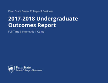 Penn State Smeal College Of Business 2017-2018 Undergraduate Outcomes .