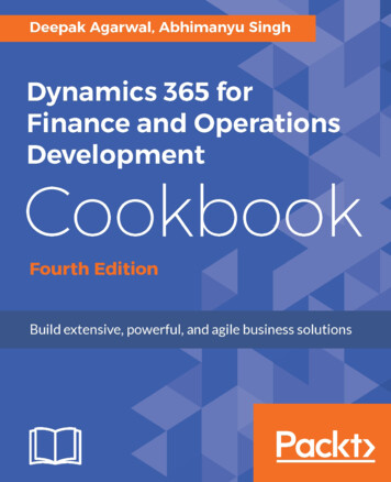 Dynamics 365 For Finance And Operations Development 