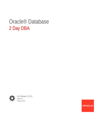 2 Day DBA - Oracle