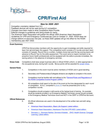 CPR/First Aid