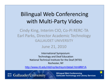 Bilingual Web Conferencing With Multi-Party Video