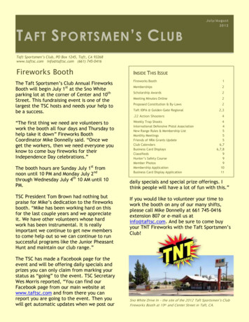 July/August 2012 T S AFT PORTSMEN S CLUB - Taftsc 