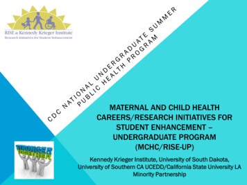 Maternal And Child Health Careers/Research Initiatives For Student .