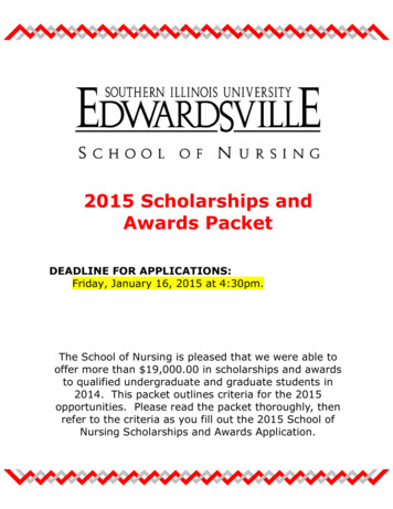 2015 Scholarships And Awards Packet - SIUE