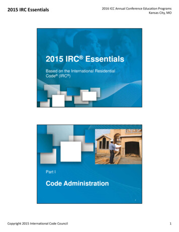 (New) 2015 IRC Essentials [Read-Only]