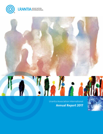 Urantia Association International Annual Report 2017