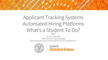 Applicant Tracking Systems Automated Hiring Platforms What's A Student .