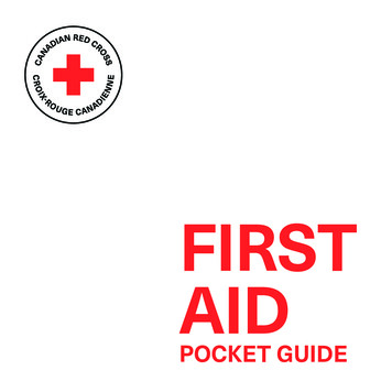 2018 First Aid Pocket Guide - Canadian Red Cross