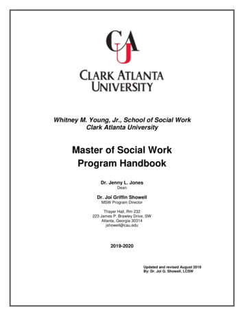 Whitney M. Young, Jr., School Of Social Work Clark Atlanta University