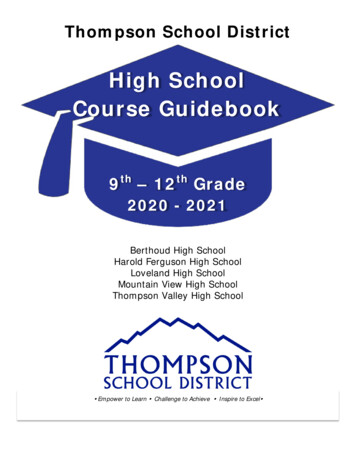 High School Course Guidebook