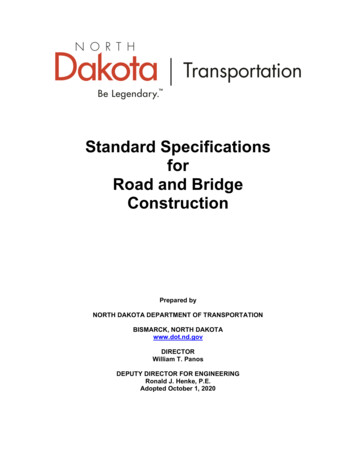 Standard Specifications For Road And Bridge Construction