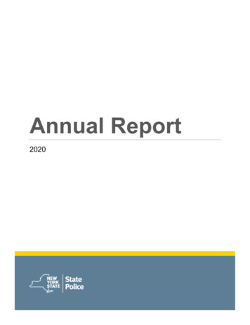 Annual Report - New York State Police