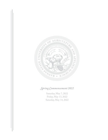 Spring Commencement 2022 - Kansas State University