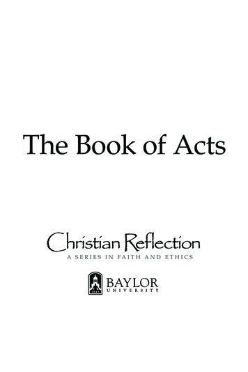 The Book Of Acts - Baylor University