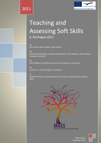 Teaching And Assessing Soft Skills