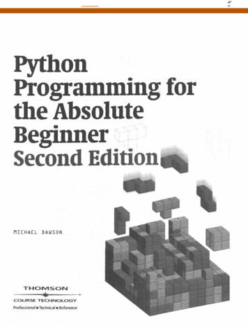 Python Programming For The Absolute Beginner Second 