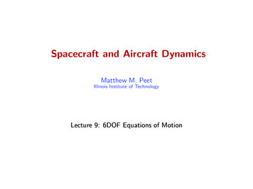 Spacecraft And Aircraft Dynamics