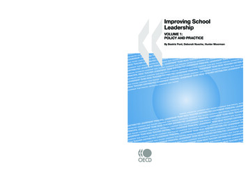 Improving School Leadership - OECD