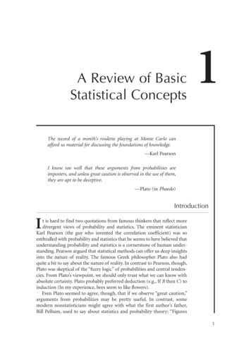 A Review Of Basic Statistical Concepts