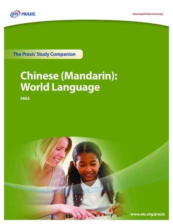 Chinese (Mandarin): World Language Study Companion