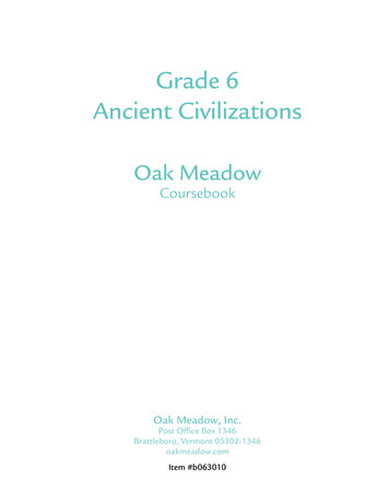 Grade 6 Ancient Civilizations - Oak Meadow