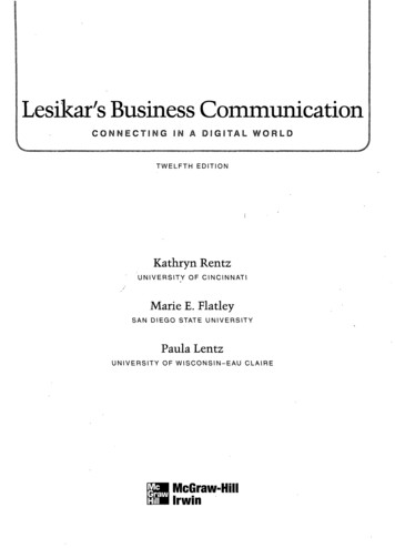 Lesikar's Business Communication - GBV