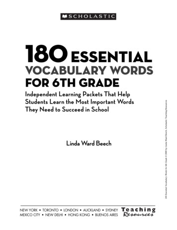 Vocabulary Words For 6th Grade - Williams Reading Wizards