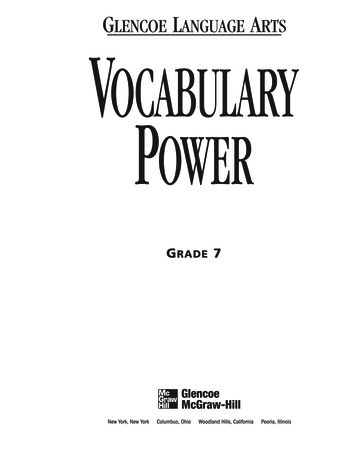 Vocabulary Power Workbook - Tutoring By Diane