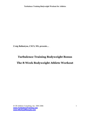 Turbulence Training Bodyweight Bonus The 8-Week 
