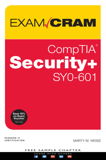 CompTIA Security SY0-601 Exam Cram, 6/e