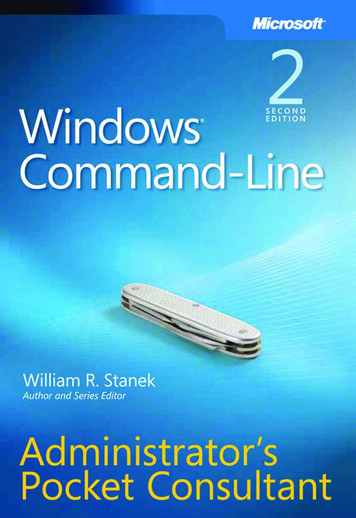 Windows Command-Line Administrator's Pocket Consultant .
