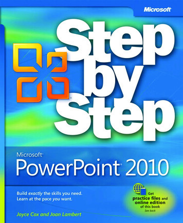 Microsoft PowerPoint 2010 Step By Step EBook
