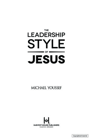 The Leadership Style Of Jesus