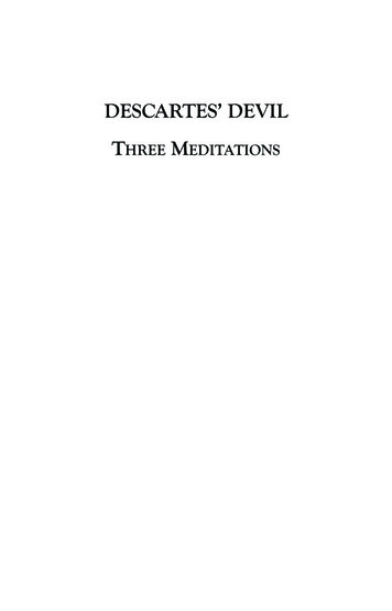 DESCARTES’ DEVIL THREE MEDITATIONS