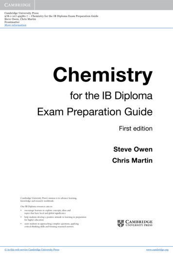 For The IB Diploma Exam Preparation Guide