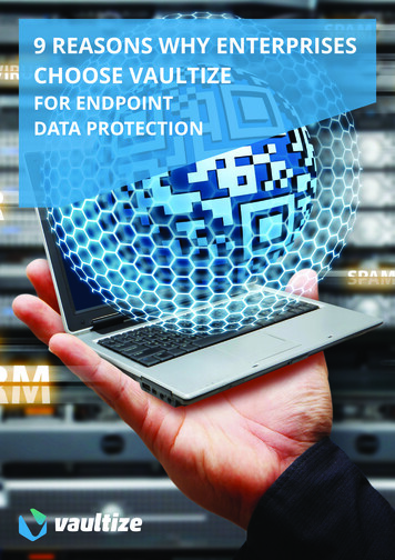 FOR ENDPOINT DATA PROTECTION - Vaultize