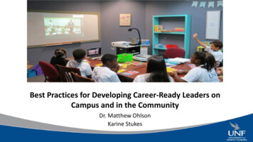 Best Practices For Developing Career -Ready Leaders On .