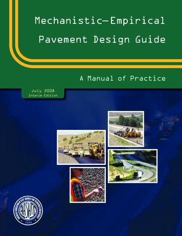 Mechanistic-Empirical Pavement Design Guide - ULisboa