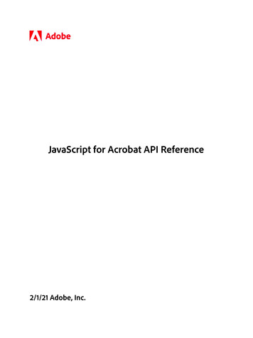 JavaScript For Acrobat API Reference