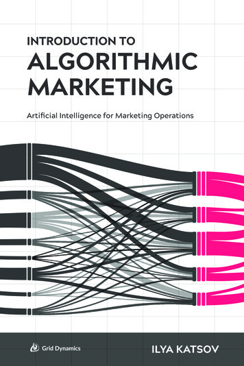 Introduction To Algorithmic Marketing: Artificial .