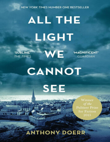 All The Light We Cannot See - AHHS SUMMER READING